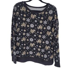 Wizarding World womens Large Harry potter soft long sleeve pajama top sleep wear